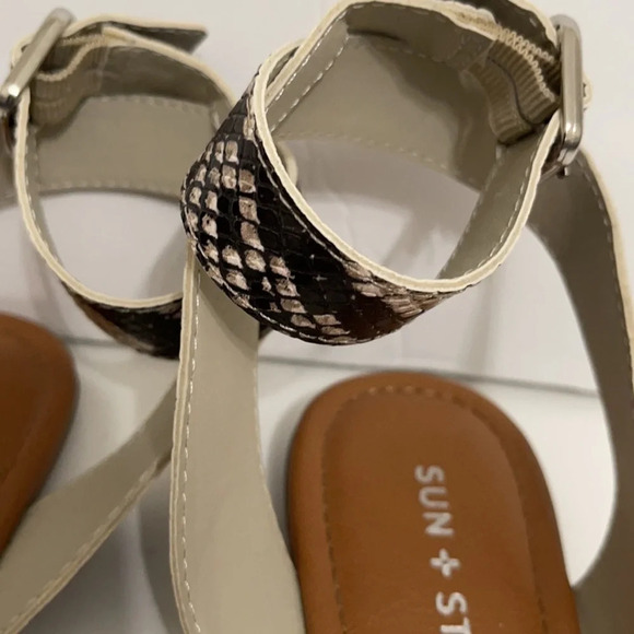 Sun + Stone Snake Adjustable Ankle Strap Sandals size 7 - Picture 8 of 10